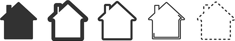 家ができるイメージのイラスト